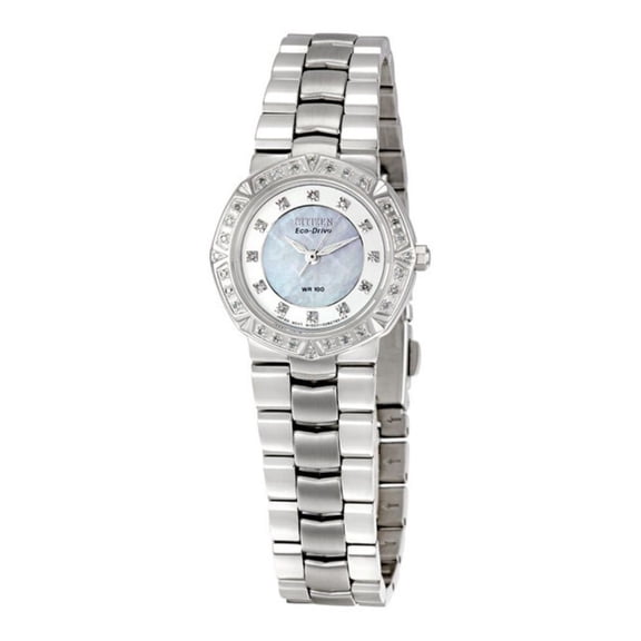 Citizen Serano Women's Diamond Mother of Pearl Dial Eco-Drive Watch EP5830-56D