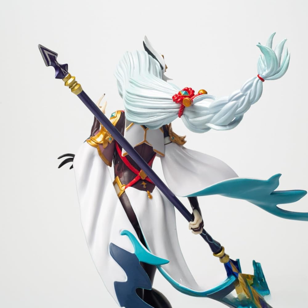 Shenhe Figure Holding A Long Gun Shenhe Anime Figures 30cm/11.8inch Handmade PVC Anime Model Statue Collectible Craft Gift