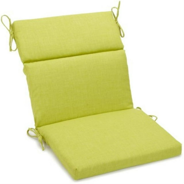 Coussin de Chaise d'Extérieur Carré pour Siège/dossier en Polyester Filé de 22 Po sur 45 Po - Lime