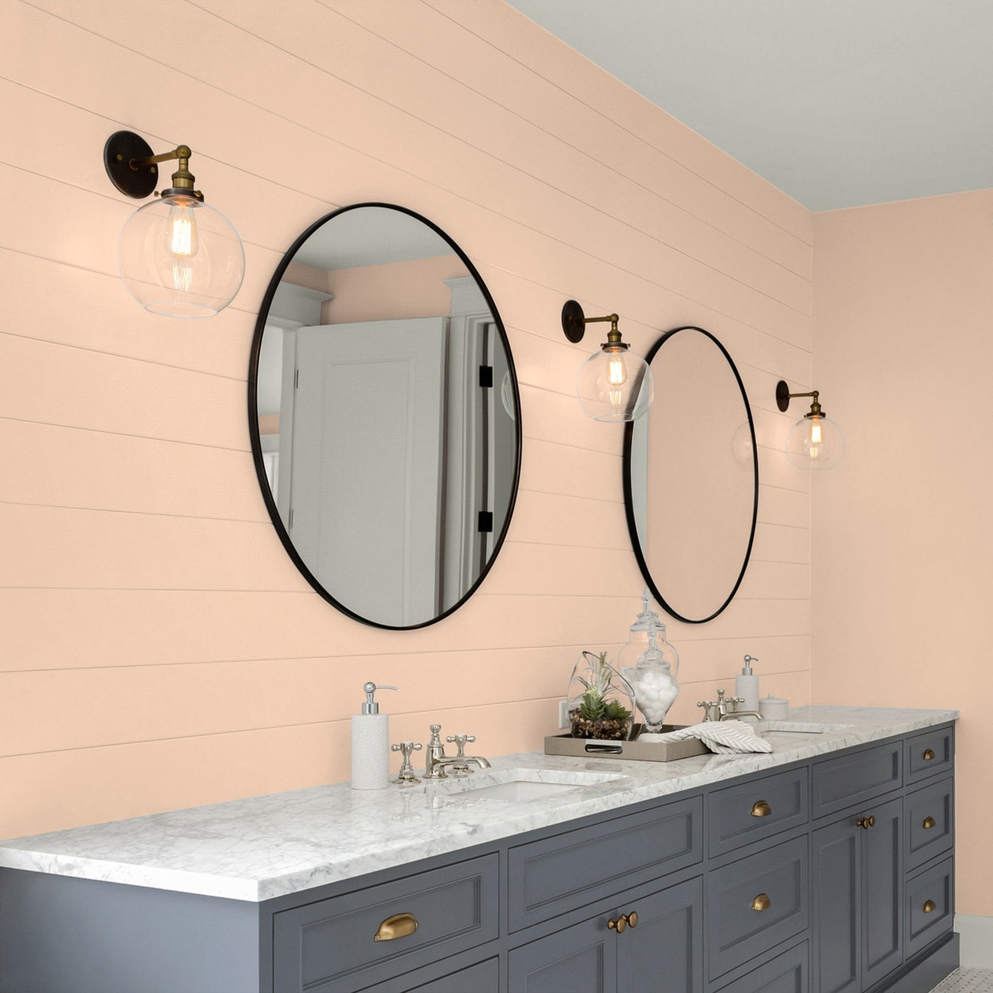 Glidden HEP Peach Darling / Orange, Eggshell Interior Paint with Primer, 1 Quart