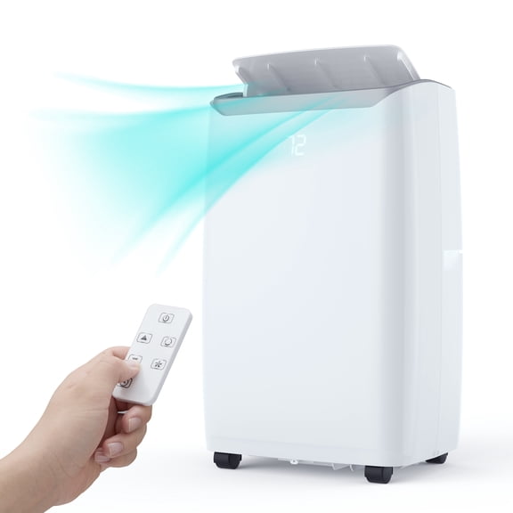 GOCAPTAIN 12,000 BTU Portable Air Conditioner, 3-in-1 Portable AC Unit with Dehumidifier & Fan, Remote Control, Covers Up to 550 Sq.Ft