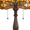thumbnail image 3 of Benjara 2 Bulb Table Lamp with Dragonfly Design Shade- Multicolor, 3 of 5