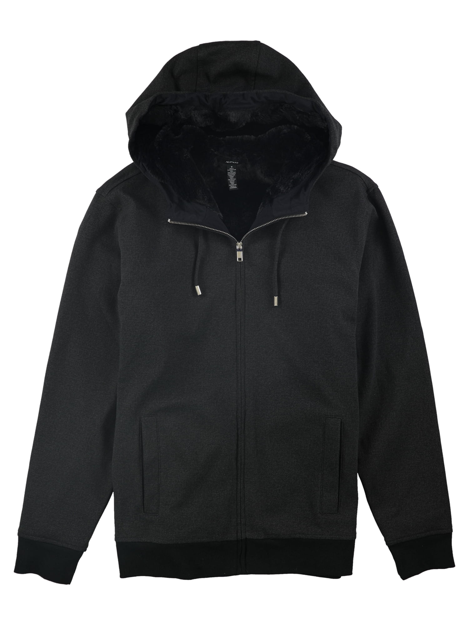 fur lined hoodie mens