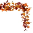 thumbnail image 4 of Vickerman 60" Artificial Orange Fall Maple Leaf Garland, 4 of 4