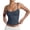 29# Navy, variant on Womens Adjustable Spaghetti Strap Tank Tops Fitted Camisole Shirts Square Neck, Backless, Fitted, Sleeveless, Cami Top, Undershirt, Basic, Cute Summer, Y2k, Casual, Going Out, Work White S