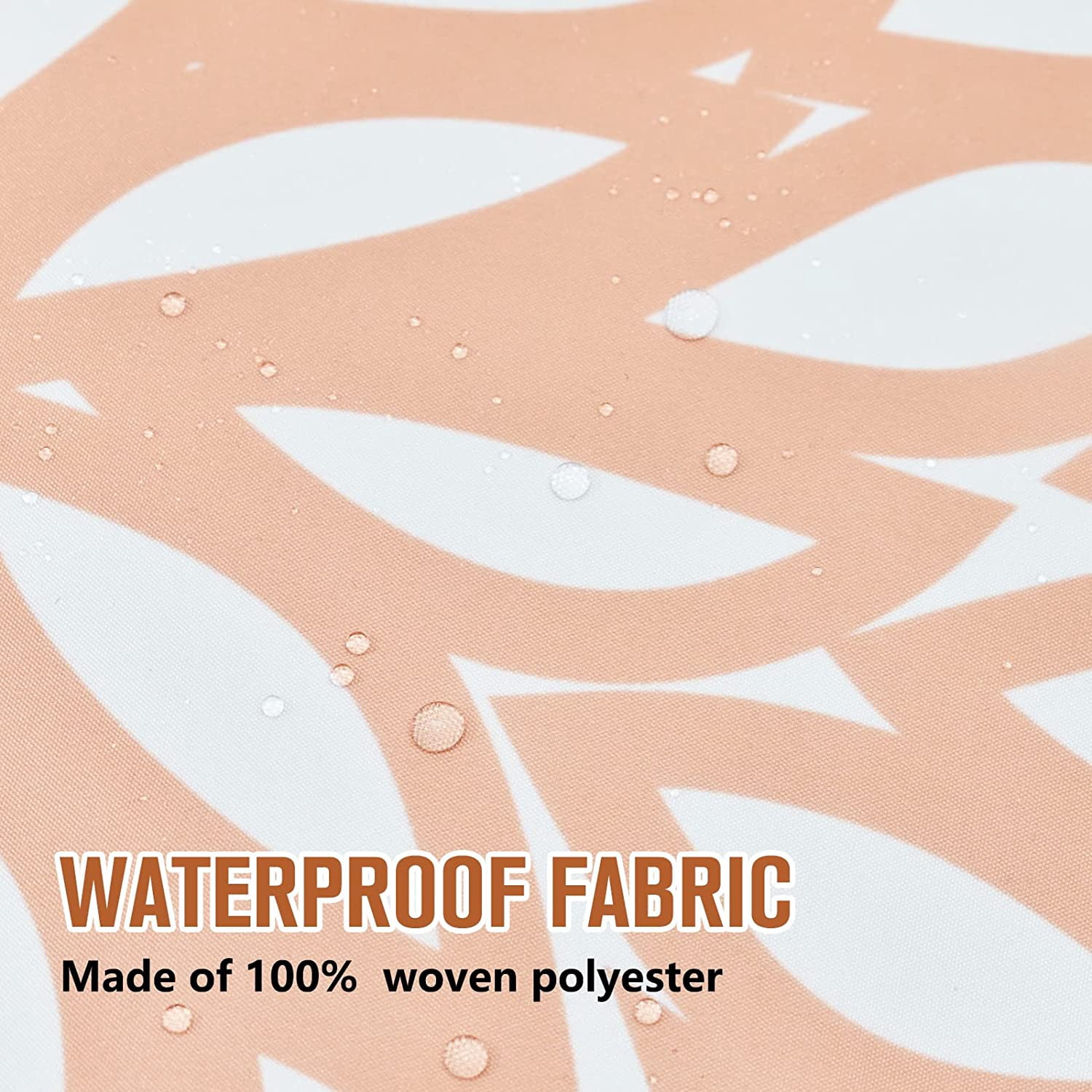 Dahlia Flower Shower Curtain, Floral Bathroom Decor, Waterproof Polyester Fabric Orange Brown Black Grey Set, with 12 Hooks 72 x 72 Inches