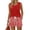 Red #50, variant on Evdexr Short Sets for Women Square Neck Sleeveless Tank Tops & Short Sweatsuit 2026 Summer Casual Lightweight Loose Fit Drawstring Sets with Pockets Beige L