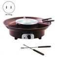 thumbnail image 2 of Fondue Pot Set,Electric Chocolate Fondue Maker with 4 Forks, Cheese Melting Fondue Machine Kit,Temperature Ctrol.US Plug, 2 of 5
