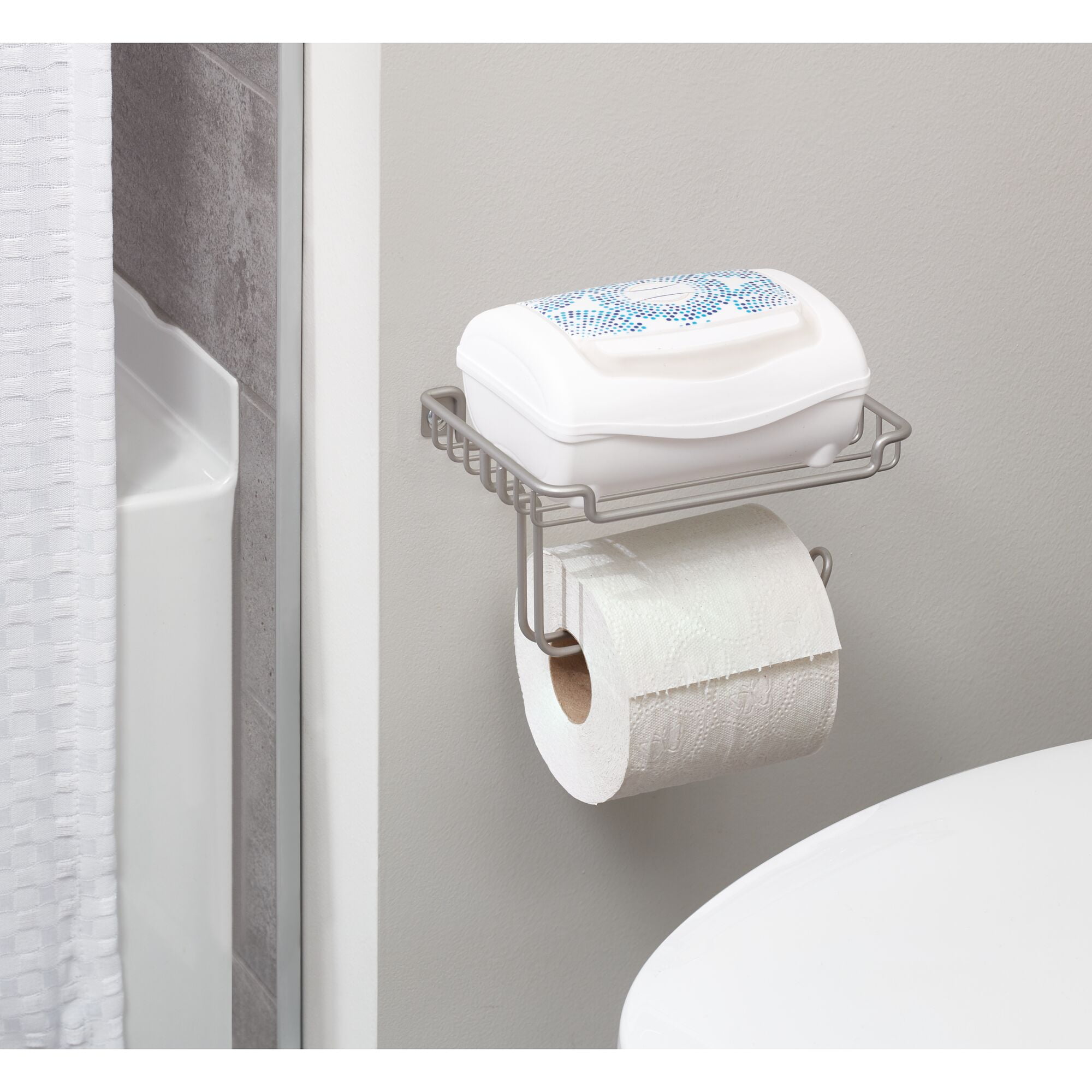 Mainstays Wall Mounted Toilet Tissue Holder, Matte Black CBF7313G