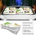 thumbnail image 3 of Yiaed Penguins On The Beach Print Car Windshield Sunshade Front Auto Car Front Window Sun Shade Foldable Sun Visor Shield Cover Auto Accessories for Sedan SUV Truck-Medium, 3 of 5