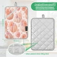 thumbnail image 3 of 2-Pack Pot Holders Heat Resistant Kitchen Oven Mitts 7x9.8in for Oven, Microwave & BBQ Pastel Pink Pumpkins, 3 of 7