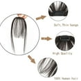 thumbnail image 6 of SAYFUT Women Bangs Hair Clip in Bangs Human Hair Wispy Bangs Fringe with Temples Hairpieces, 100% Human Hair Air Bangs Flat Bangs with Temples One Piece Clip in Fringe Hair Extensions, 6 of 7