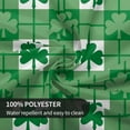 thumbnail image 5 of St.Patrick''s Day Tablecloth Round 60 Inch Green Shamrock Checkered Table Cloth,Stain Resistance Polyester Spring Plaid Table Covers for Kitchen Dining,Small Tablecloth for Party Picnic, 5 of 6