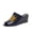 Black Blue Flower, variant on Women Comfortable Peep Toe Slipper Pumps Slip On Wedge High Heels Backless Sandals Office Causal Slide Shoes Size 5 Turquoise