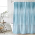 thumbnail image 6 of Polyester Fabric Teal Blue Shower Curtain, Modern Abstract Art Ombre Striped Waterproof Bathtub Curtain Bathroom Decor Set with Hooks 36 x 72 Inches, 6 of 6