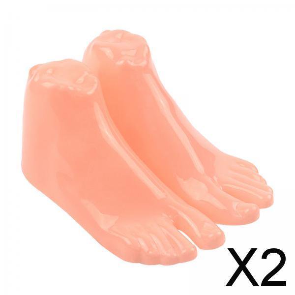 2x Pies de Modelado de Maniquí, Suministros de Bricolaje para El Hogar, Exhibición de Sandalias para Cadenas, Medias Cortas, Pulsera de Tobillo, Model 2 piezas