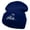 Royal, variant on Skate Wired Embroidered 12 Inch Long Knitted Beanie - Royal OSFM