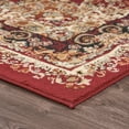 thumbnail image 4 of Contemporary Home Living 5' x 7' Red and Black Oriental Rectangular Area Throw Rug, 4 of 8