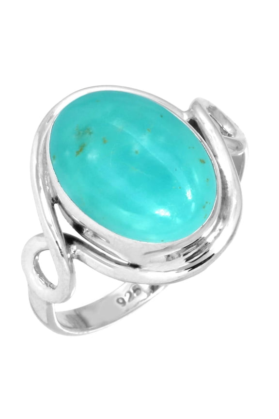 925 Sterling Silver Women Jewelry Natural Smithsonite Ring