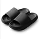 thumbnail image 1 of Pantuflas unisex Luxtrada de EVA súper suaves, de secado rápido y con punta abierta, antideslizantes, color negro, talla S, 1 of 7