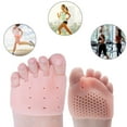thumbnail image 5 of 4 pieces metatarsal pads, toe spreader, toe separator silicone, gel forefoot pads foot pads, gel metatarsal pads for men and women, relieve foot pain., 5 of 7