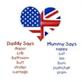 thumbnail image 2 of CafePress - American Daddy, English Mummy Infant Bodysuit - Baby Light Bodysuit, Size Newborn - 24 Months, 2 of 4
