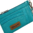 thumbnail image 5 of Wrangler Small Credit Card Holder for Women Slim Card Holder Wallet Womens Ladies Female Wristlet Keychain Wallet, Solid-Turquoise, 5 of 7