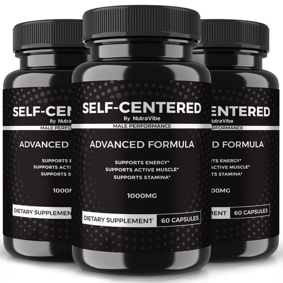 (3 Pack) Self-Centered - Original SelfCentered Capsules with a Natural Daily Blend for Wellness | Clean, Gentle, Easy-to-Swallow Pills (180 Capsules)