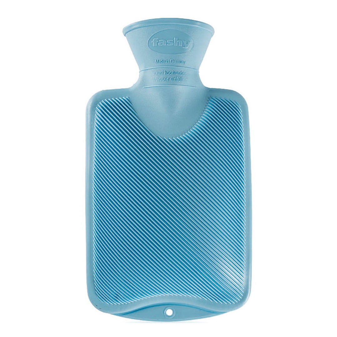 Fashy Classic SingleRibbed Hot Water Blue Light 0.7L Water Bottle