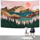 thumbnail image 3 of Mountain Tapestry Forest Tree Tapestry Sunset Tapestry Nature Landscape Tapestry Wall Hanging for Room, 3 of 5
