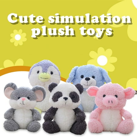 Soft Plush Stuffed Animal Toy – Cute Christmas Gift for Kids Eco-Friendly PP Filling 25x15cm Safe & Huggable Doll for Home Decor