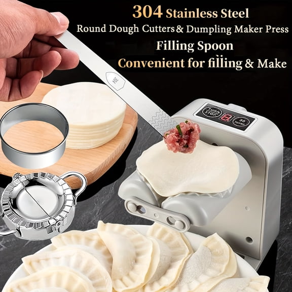 USB Rechargeable Automatic Dumpling Maker, Large Capacity Household Dumpling Making Machine