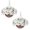 White, variant on Lifelike Artificial Geranium Flowers Set with Hanging Baskets – 24 Bundles Silk Geraniums – Indoor Outdoor Home Decor – Durable Natural Fiber Basket – Perfect for Porch, Patio, Garden – White