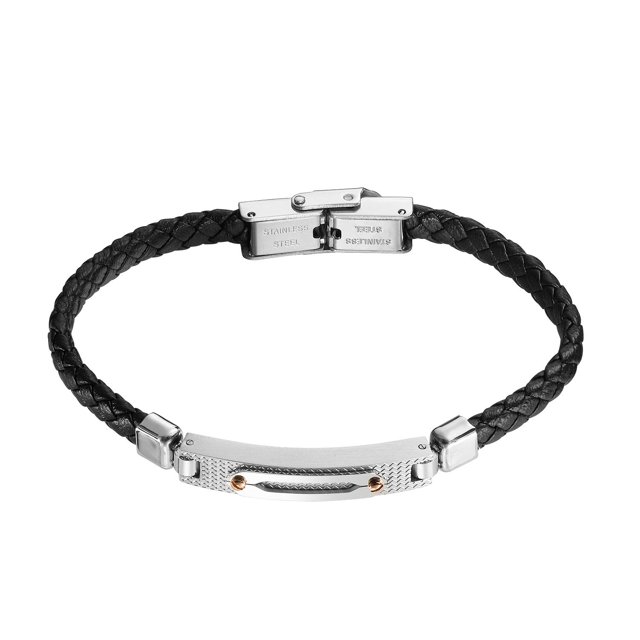 Pulsera de Acero Inoxidable Enso para Hombre EMB0054B Negro negro 3