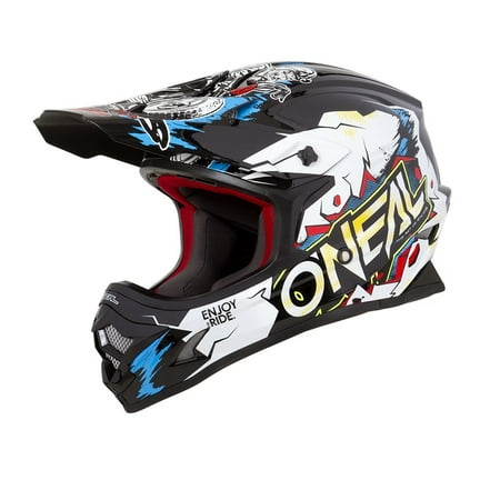 Oneal 2019 Youth 3 Series Villian Helmet - White - Youth (Best Motorcycle Helmets Of 2019)
