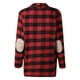thumbnail image 4 of ICHUANYI Clearance Fashion Women's Plaid Printed Coat Long Sleeve Cardigan Outerwear Tops(Red, S) ICHUANYI WER2023080905816, 4 of 8