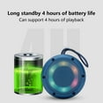 thumbnail image 4 of Colorful Light Bluetooth Speaker, Portable Hanging Wireless Speaker with HiFi 360° Sound, 1200mAh Long Battery, Night Light Effect for Camping, Outdoor, and Travel, 4 of 8
