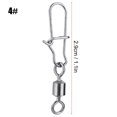 thumbnail image 4 of Fishing Swivel With Snap, Stainless Steel Convenient To Use Swivels Connector, Sturdy And Durable For Fishing Lover The Best Gift Fishing Accessory Fisherman, 4 of 8