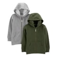 thumbnail image 1 of Sudaderas con capucha Simple Joys by Carter's Baby Boys, 2 unidades, forro polar, 5 años, 1 of 3