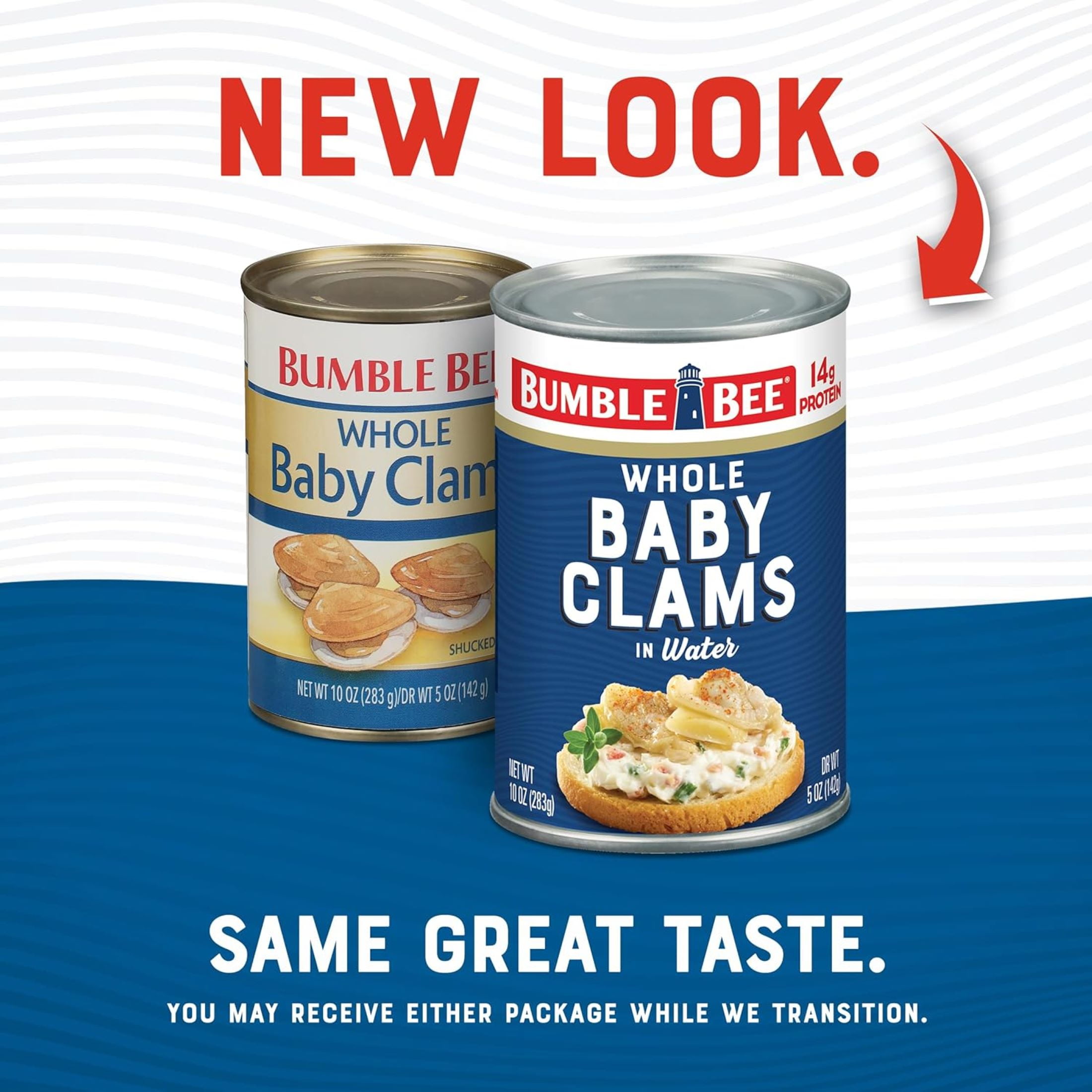 (12 pack) Bumble Bee Fancy Whole Baby Clams 10 oz can
