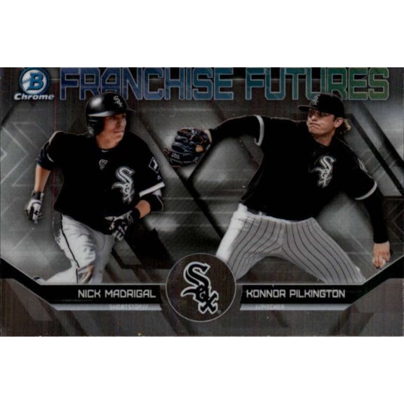 Collectible 2018 Bowman Draft Franchise Futures #FF-CWS Konnor Pilkington/Nick Madrigal RC Chicago White Sox MLB Baseball Trading Card