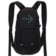 thumbnail image 3 of LED Illuminated Cycling Backpack with Wireless Remote Control - Safety Turn Signal and Reflective Features, 15L Capacity, Waterproof Material, Available in Gray, 3 of 7