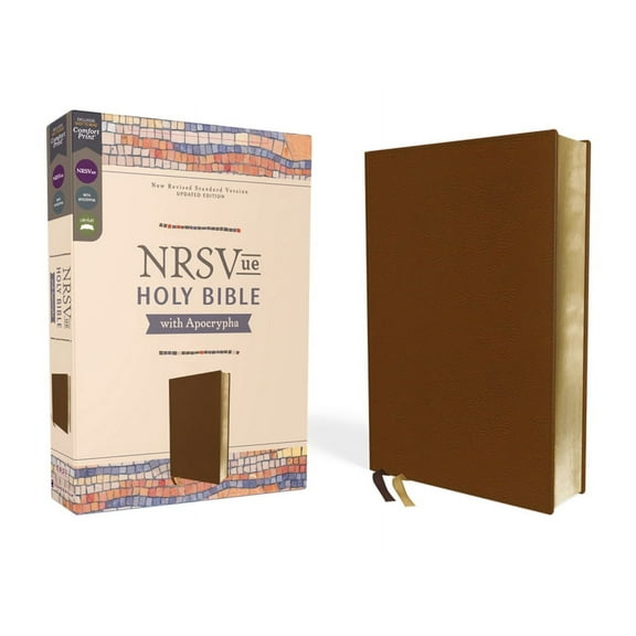 Nrsvue, Holy Bible with Apocrypha, Leathersoft, Brown, Comfort Print, (Hardcover)