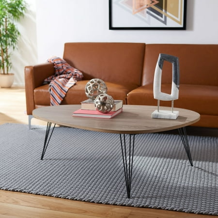 SAFAVIEH Wynton Retro Mid-Century Modern Coffee Table Oak/Black