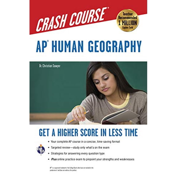 Pre-Owned Advanced Placement (AP) Crash Course: AP® Human Geography Crash Course Book + Online : Get a Higher Score in Less Time (Paperback)