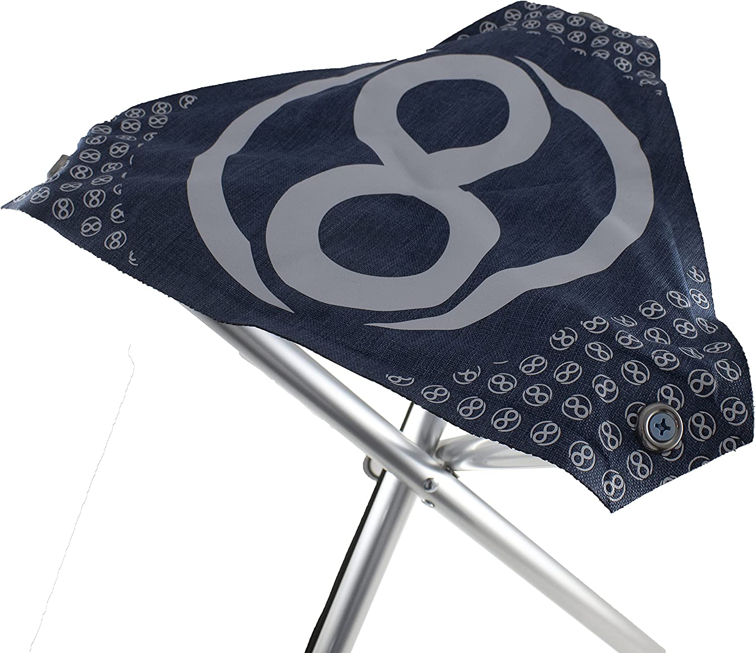 Infinite Discs Tournament Seat Disc Golf Stool Tripod Folding Chair (Blue)