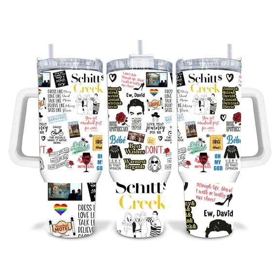 Star Mug Schitts Creek 40Oz Tumbler - Tumbler With Handle, To-Go Coffee Mug 40oz
