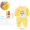 thumbnail image 2 of YSCULBUTOL Baby Bodysuit Yummz Tomato Ketchup Mustard Red Yellow Twins Set Boys Girls Clothes Twins Baby Outfits Multicolored Months, 2 of 6
