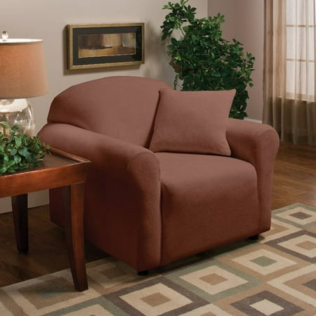 Madison Home Stretch Microfleece Box Cushion Armchair Slipcover