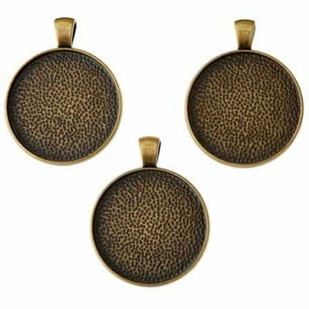 12 Packs: 3 ct. (36 total) Found Objects Round Frame Charms by Bead Landing